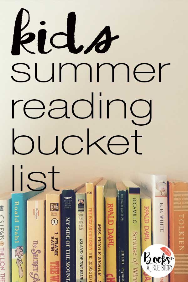 Kids Summer Reading Bucket List